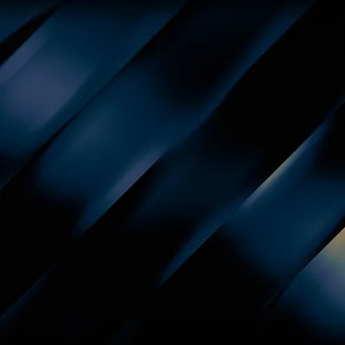 Straight metallic shapes with a blue gradient